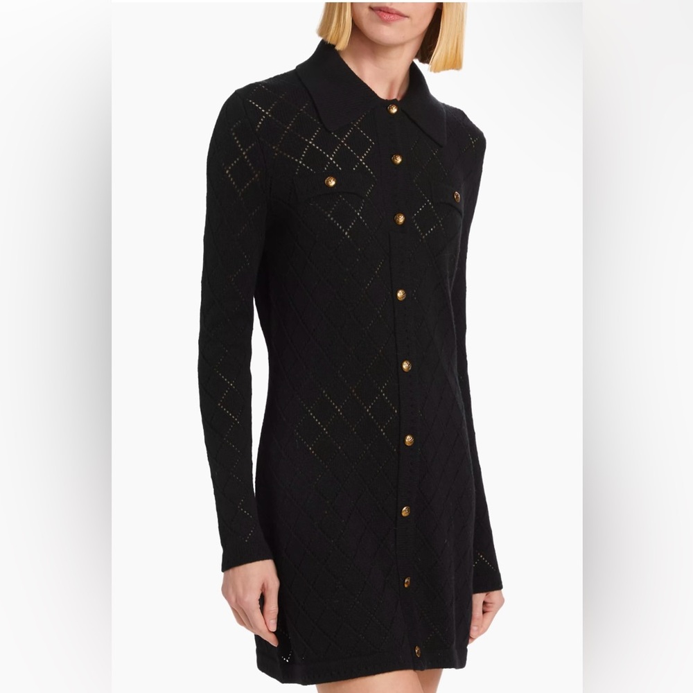 Zimmermann Story One Pointelle Wool Minidress
